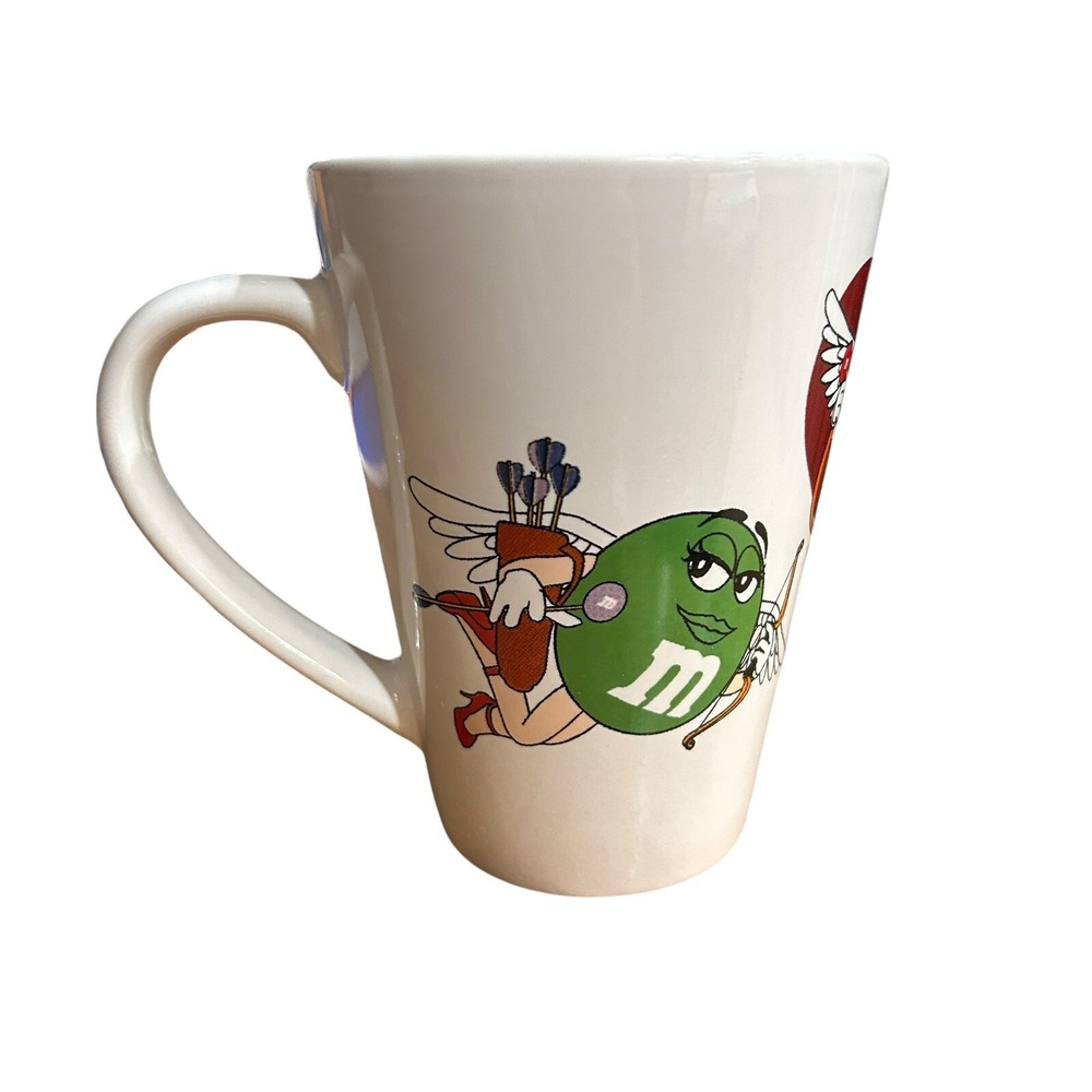 Licensed M&M Mars Angel Cupid Valentine's Tall Mug 2015 Collectible Gift‎